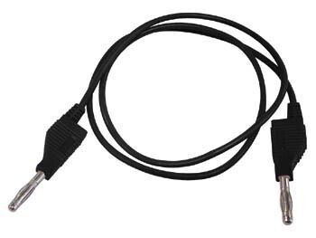TEST LEADS (MOULDED BANANA PLUG 4mm) BLACK