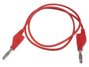 TEST LEADS (MOULDED BANANA PLUG 4mm) RED