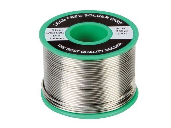 LEAD-FREE SOLDER Sn 99.3% Cu 0.7% 1mm 250g