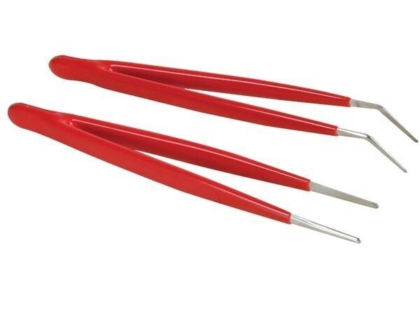 BENT NOSE AND STRAIGHT TWEEZERS SET