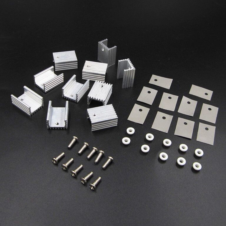TO-220 Silver Heatsink Heat 20x15x11mm