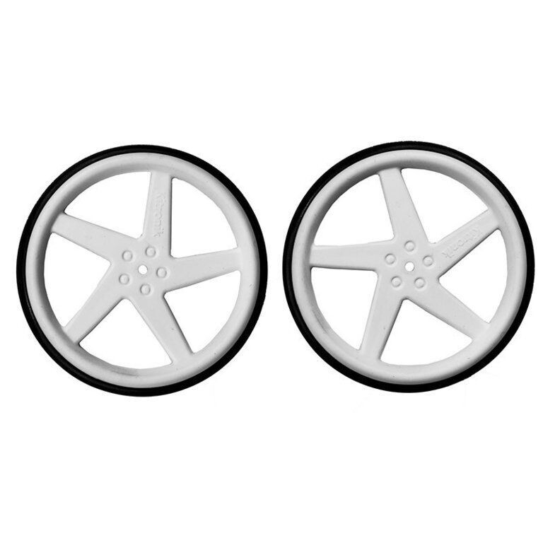 Pair of 5 Spoke Wheels for Servo Motor - W