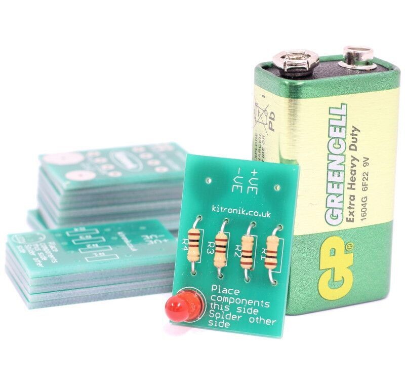 Learning to solder LED kit, Pack of 25
