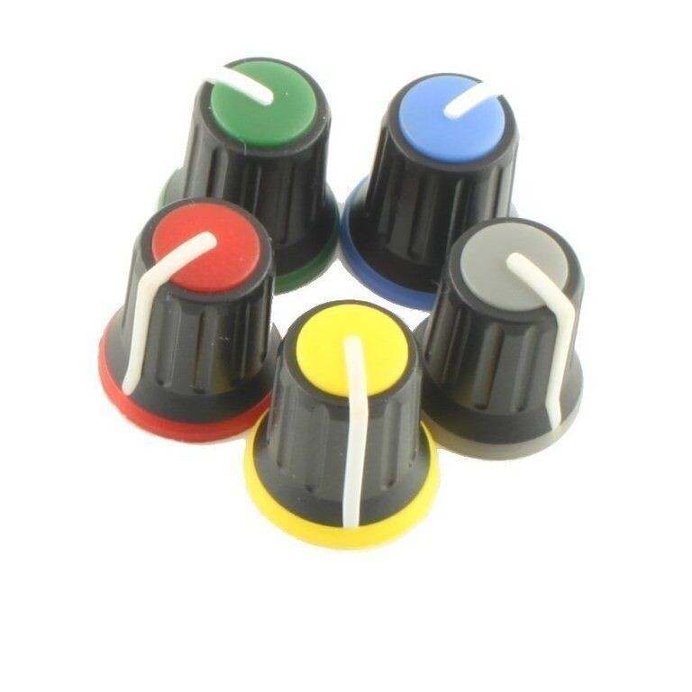 Potentiometer Knob - Blue - Black
