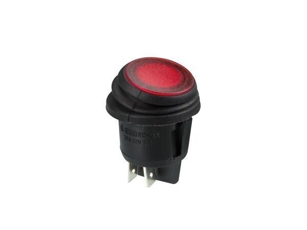 ILLUMINATED ROCKER SWITCH - RED LED