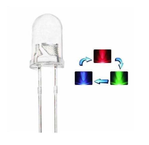 5mm RGB Rainbow Flash Fast & Slow LED