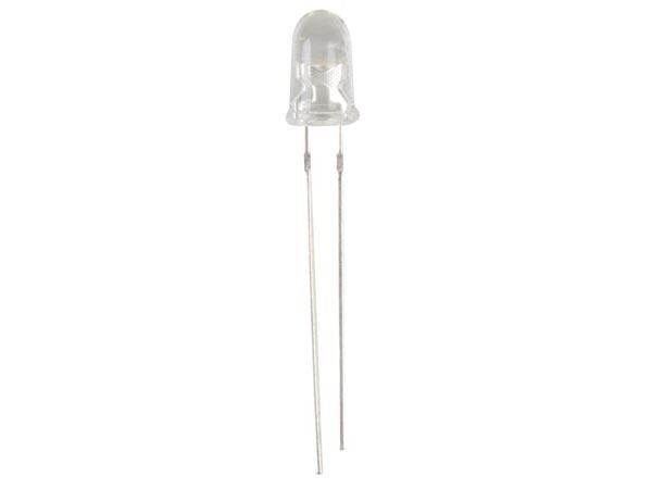 White 5mm Water Clear LED 15deg 17500mCd