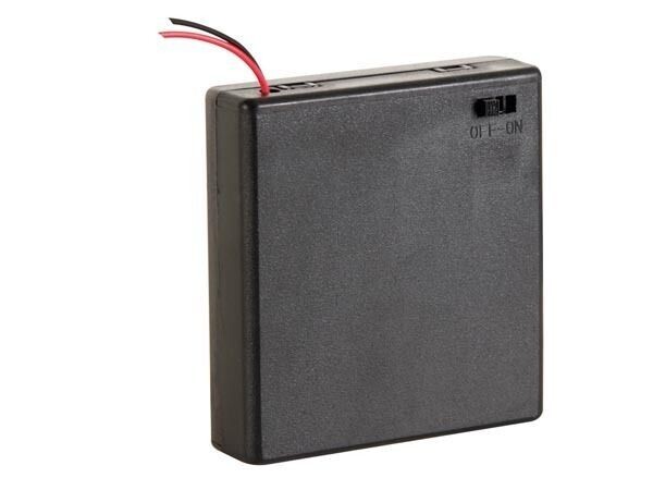 BATTERY HOLDER FOR 4 x AA-CELL + SW