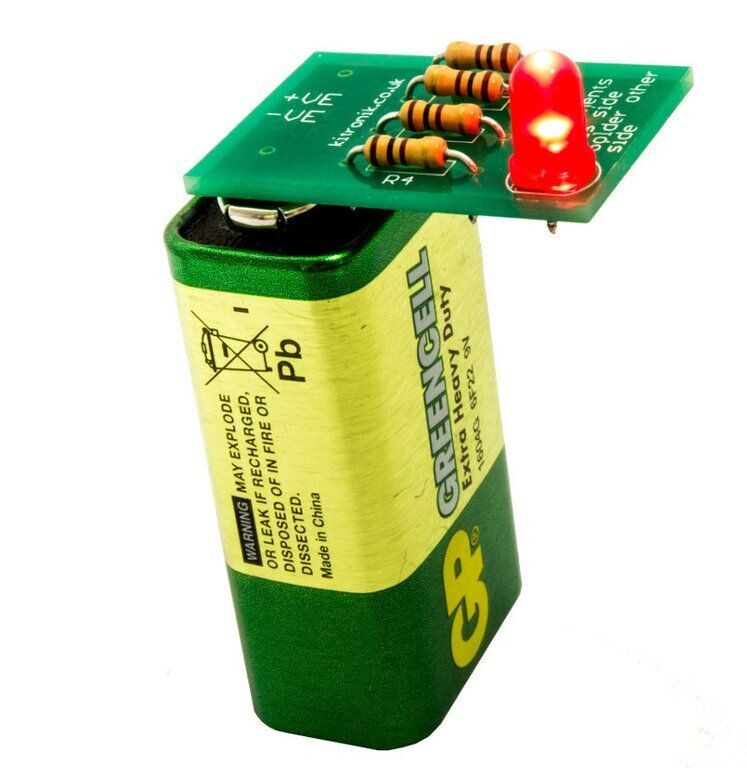 Learning to solder LED kit
