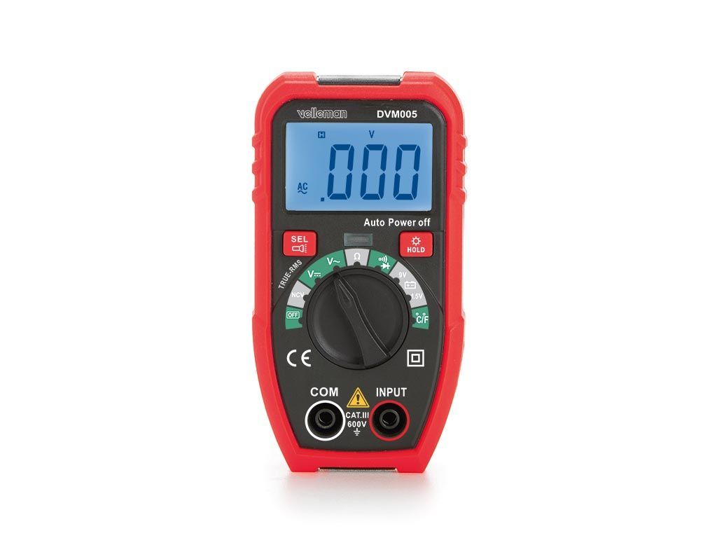 Digital multimeter, LCD display
