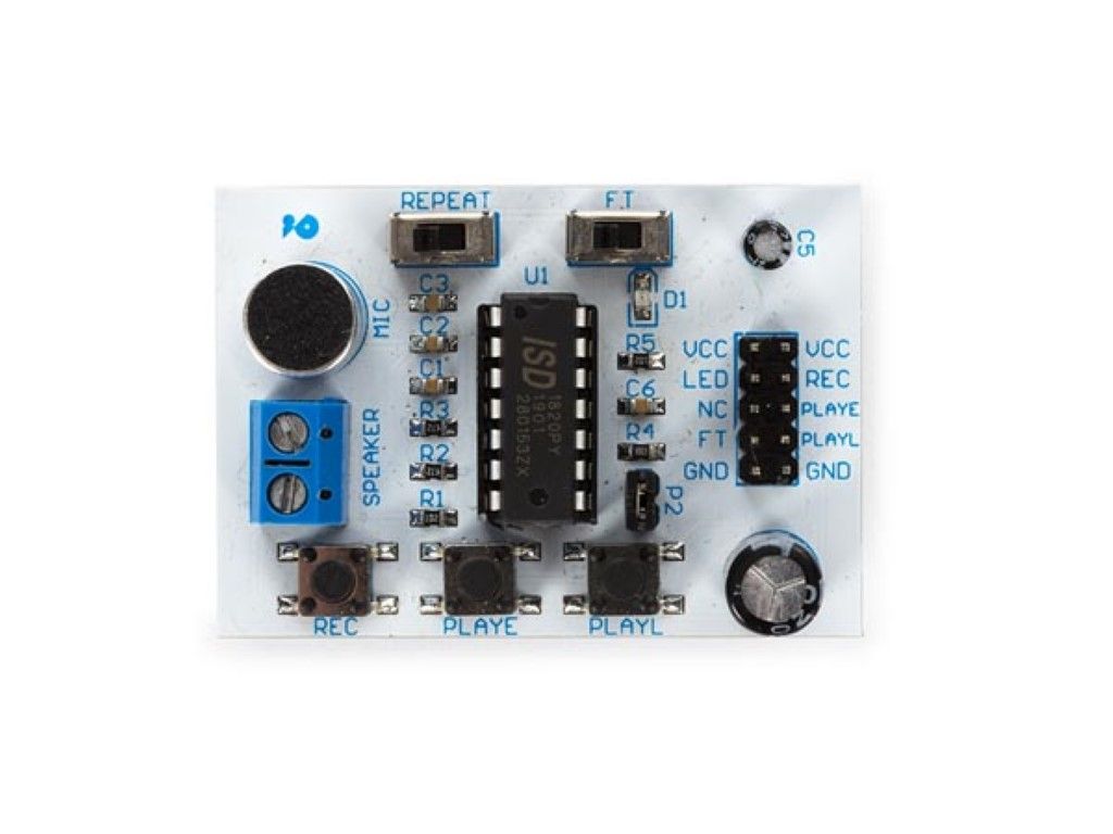 Electronic module, for recording and playing back