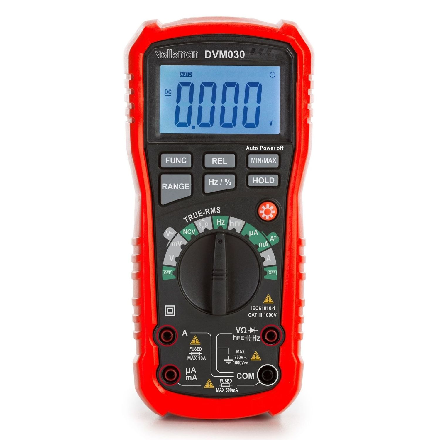 Digital multimeter, data hold, non-contact voltage detection