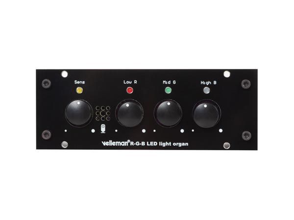 Educational soldering kit, 3-channel RGB light organ