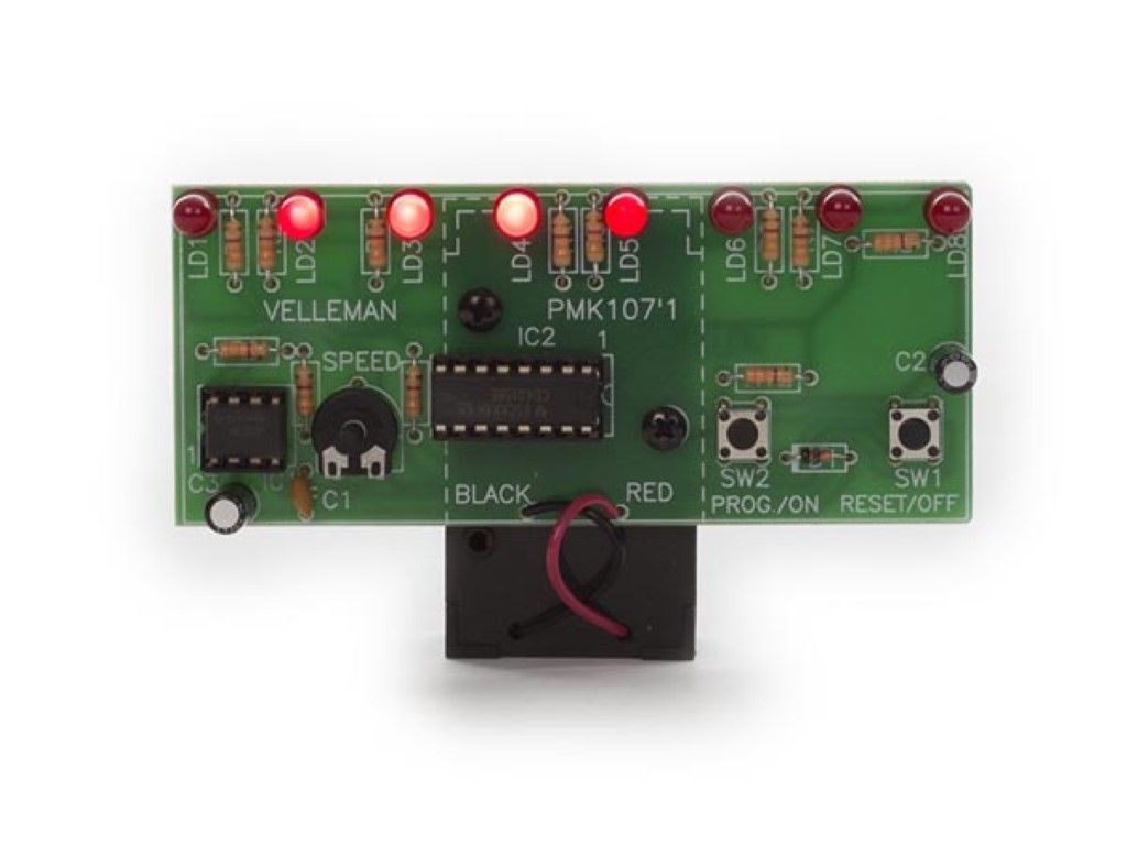 Educational soldering kit, walking light with LEDs