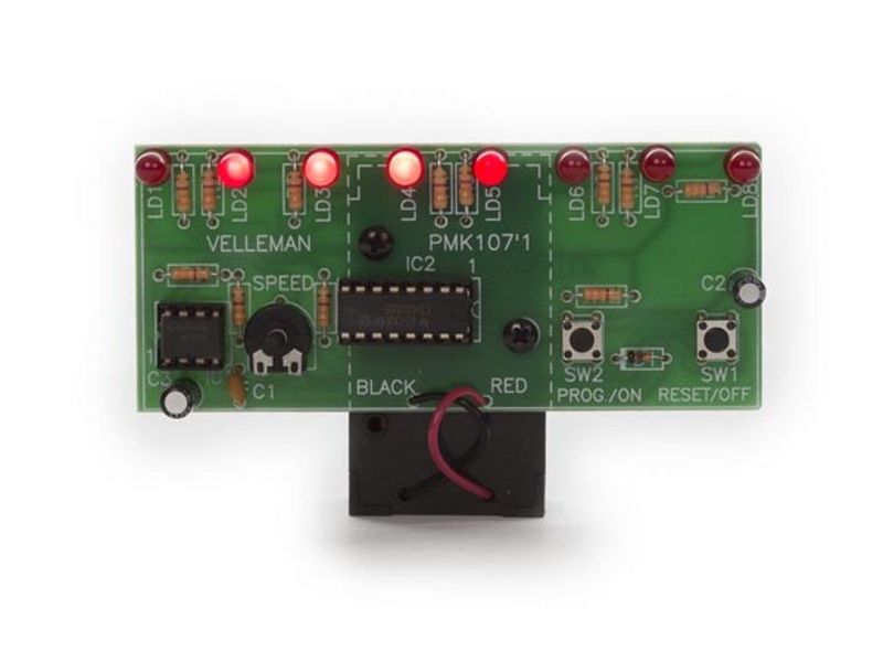 Educational soldering kit, walking light with LEDs