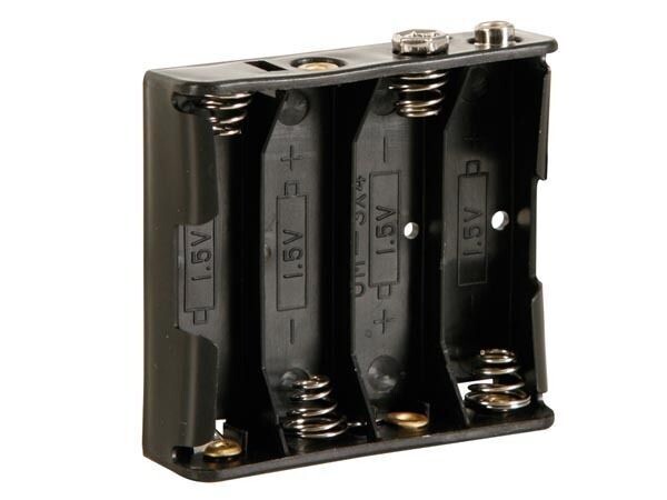 BATTERY HOLDER FOR 4 x AA-CELL
