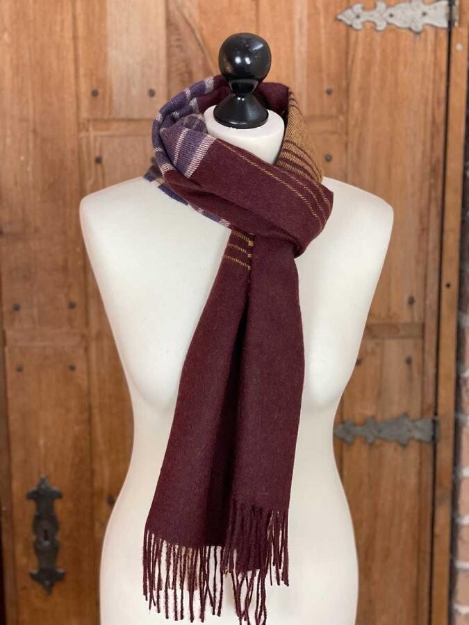 Baby Alpaka Schal bordeaux rot
