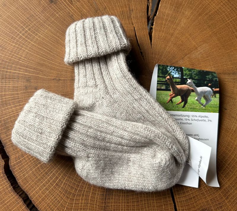 Baby Socken hellgrau
