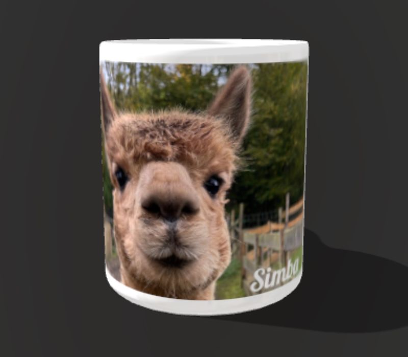 Tasse „Simba“ weiss