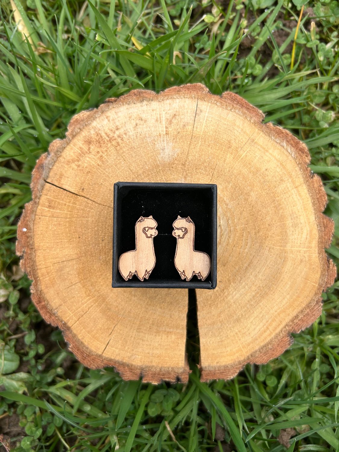 Alpaka Ohrstecker