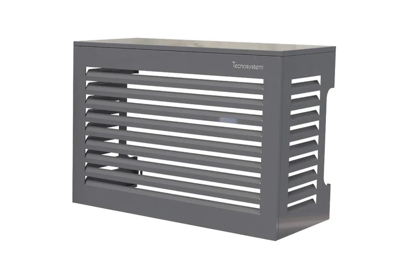 Cache clim anthracite en métal 900 x 700 x 500 mm
