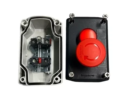 Interrupteur Start-Stop 2 Trous Étanché Avec Lumière Rouge 220V - Bouton Marche/Arrêt Industriel