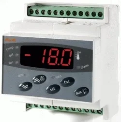 ELIWELL - Régulateur de température - Application positive - Dégivrage par arrêt du compresseur - 220V - NTC / PTC - 2 contacts 16A / 8A