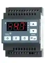 Johnson Control - Régulateur de température - Application positive ou négative - modèle sur rail DIN - 230 V - 3 contacts 16/7/7 A - 2 contacts AUX 7A