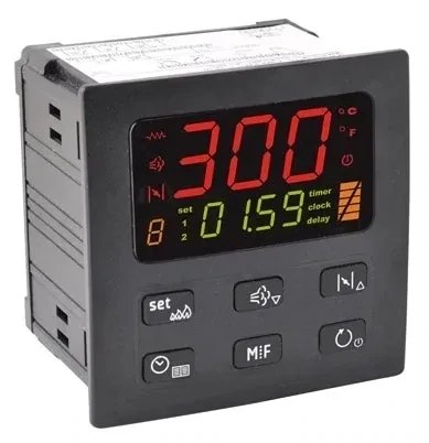 EVCO - Régulateur spécial CHAUD - 6 sorties relais Sole et Voûte - Horloge temps réel - Programmation jusqu'à 10 configurations - Démarrage différé - 24 VAC ou EV9336J9 - 115/230 VAC