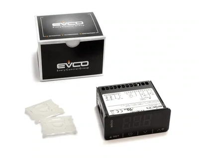 EVCO - Régulateur de température - Application négative - Fonction Froid/Chaud - 230 Vac - 3 contacts 16/12/5 A