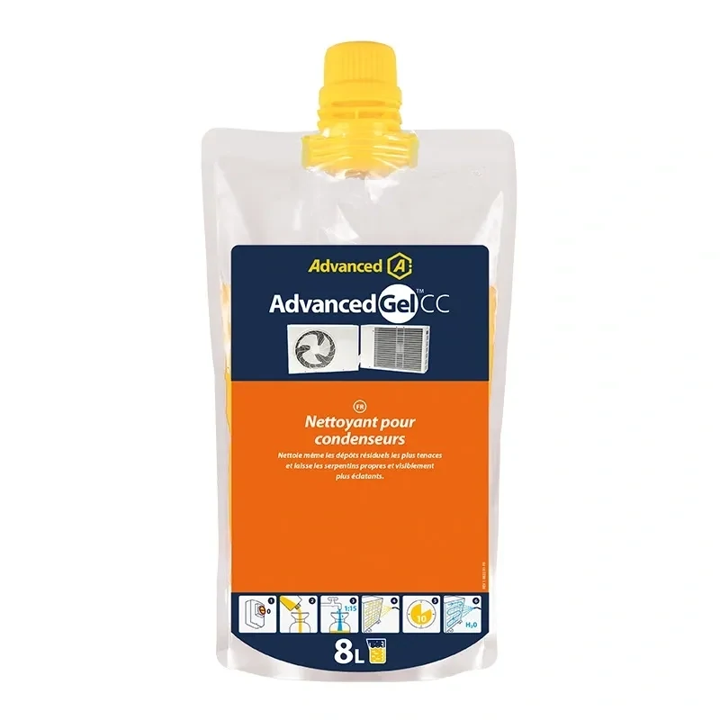 Gel CC - Nettoyage des condenseurs clim et échangeurs - Produit nettoyant en gel CC - 490 ml concentré (pour 8 litres de produit utilisable) - Advanced par Aspen Pumps Gel CC - Nettoyage des condenseurs clim et échangeurs - Produit nettoyant en gel CC - 490 ml concentré (pour 8 litres de produit utilisable) - Advanced par Aspen Pumps