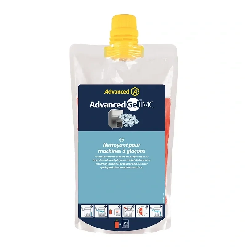 Gel IMC - Nettoyant détartrant pour machine à glaçons - Gel  de 490 ml ( 1 pochette/machine) - Advanced par Aspen Pumps