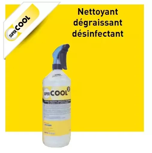 SuperCOOL 2 - Triple action - Nettoie, dégraisse et désinfecte.