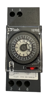 FLASH - Horloge hebdomadaire - 220 V - Avec réserve de marche