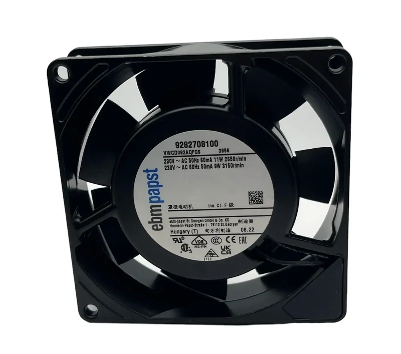 EBM PAST - Ventilateur axial compact - 92 x 92 x 38 mm- 230V - 12W