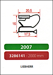 Joint à encastrer - magnétique - 2000 mm