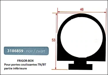 Joints à encastrer pour cellule - 1 m