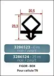 Joints à encastrer pour cellule -  6 m