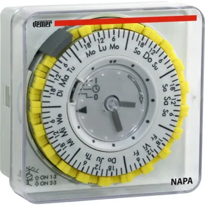 Horloge - Interrupteur Horaire NAPA-W - Analogique hebdomadaire avec chevaliers - 230 Vac - Avec réserve de marche