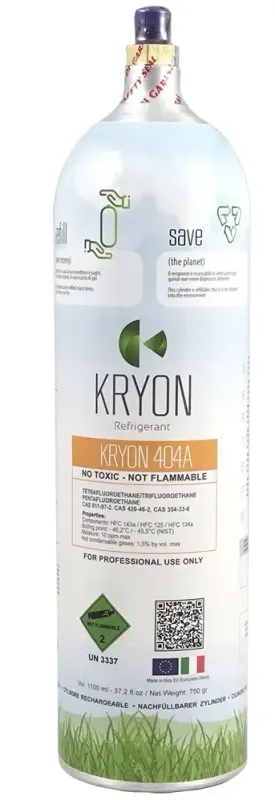 R404A  - Gaz réfrigérant en bouteille de  0,75 kg