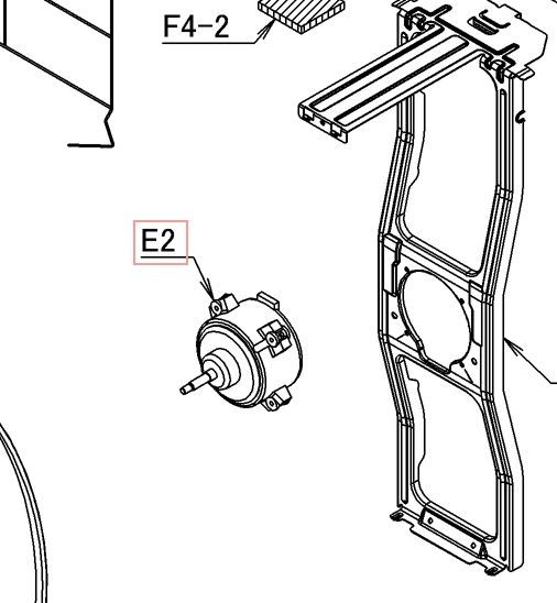 DAIKIN - Pièces détachées pour Unité extérieure - Moteur ventilateur complet