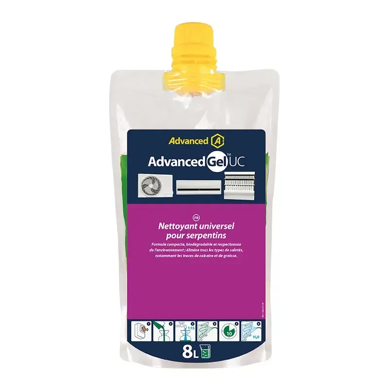 Gel UC - Nettoyant universel pour serpentins -  Produit nettoyant en gel  - 490 ml concentré (pour 8 litres de produit utilisable) - Advanced par Aspen Pumps
