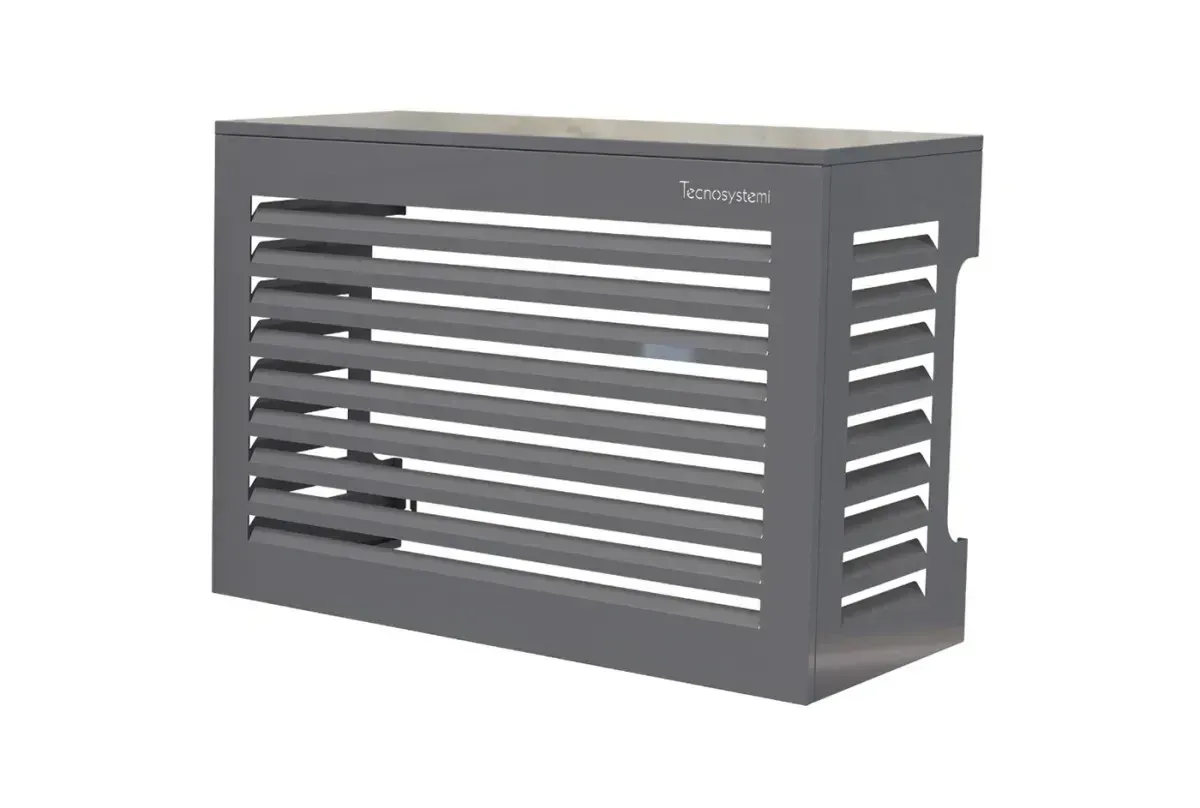 Cache clim métal anthracite 900×700×500 mm