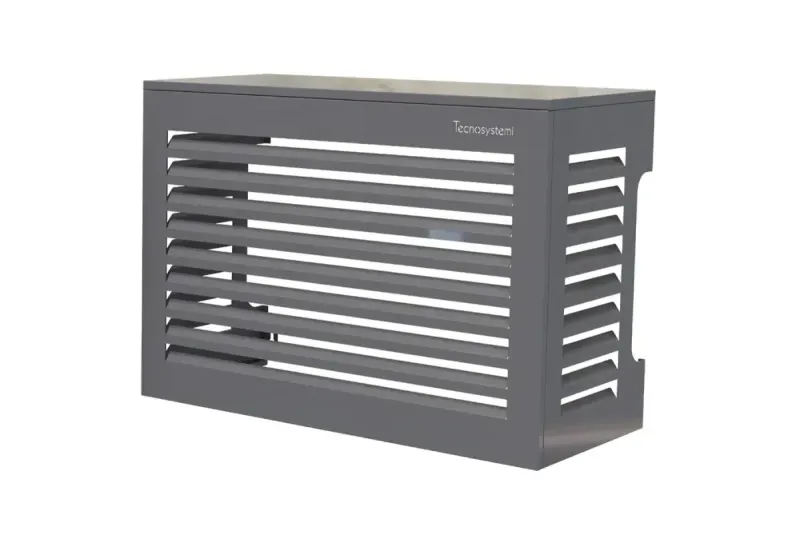 Cache clim métal anthracite 900×700×500 mm