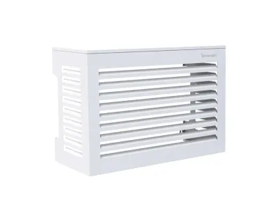 Cache clim métal blanc 1150 x 1200 x 650 mm Cache clim métal blanc 1150 x 1200 x 650 mm