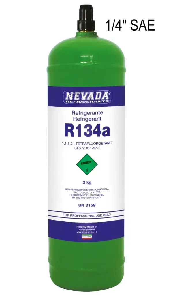 R134A - Gaz réfrigérant en bouteille de 2 kg