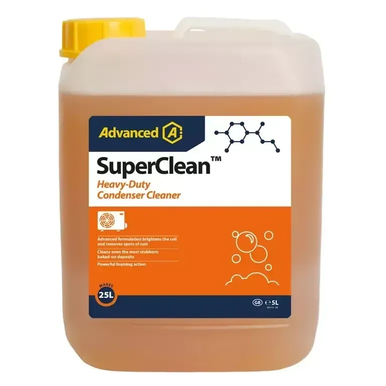 SuperClean - Nettoyant  clim - spécial condenseurs - Produit concentré en bidon de 5 litres  - Advanced par Aspen Pumps SuperClean - Nettoyant  clim - spécial condenseurs - Produit concentré en bidon de 5 litres  - Advanced par Aspen Pumps