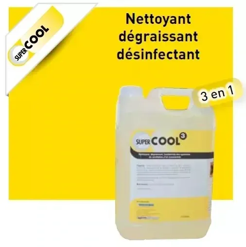 SuperCOOL 3 - Nettoyant multifonction concentré (bidon de 5 litres) SuperCOOL 3 - Nettoyant multifonction concentré (bidon de 5 litres)