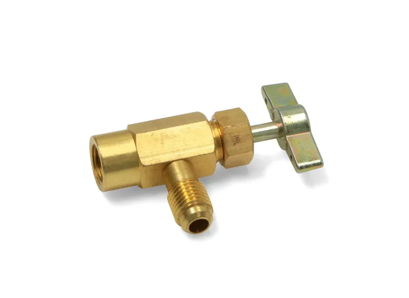 Vanne avec robinet en laiton pour bouteille R290 et R600