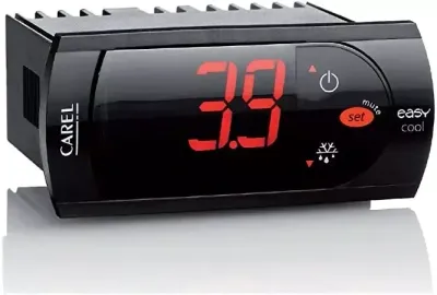 Carel - EASYCOOL - Régulateur de température - Application positive - 230V - 1 C NO 12A - 1 contact AUX 8A - Carel - EASYCOOL - Régulateur de température - Application positive - 230V - 1 C NO 12A - 1 contact AUX 8A -